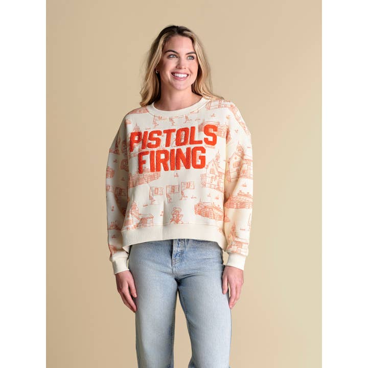 The Team Toile Pullover | OK State for wholesale by Stewart Simmons