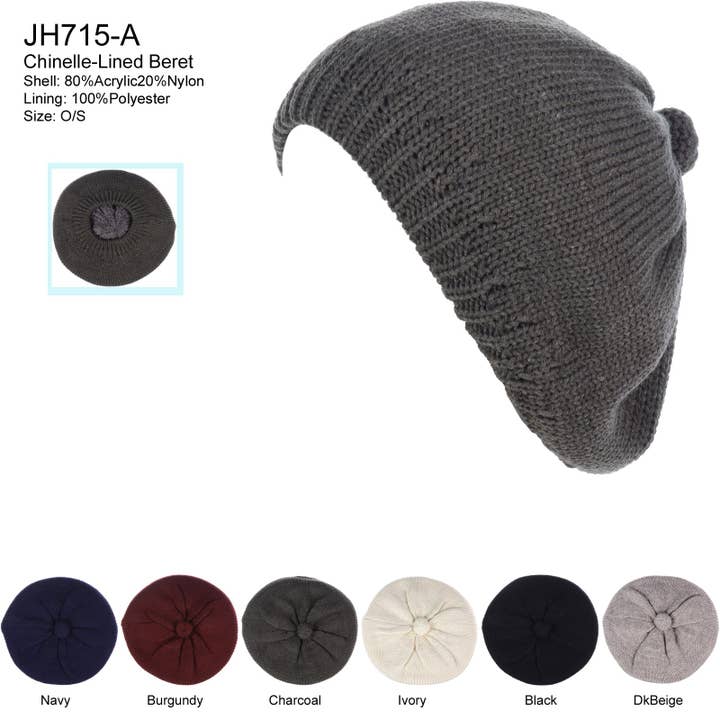 JH715A - Gorro com forro de lã de inverno com uma dúzia por atacado de Jasper Trading LLC