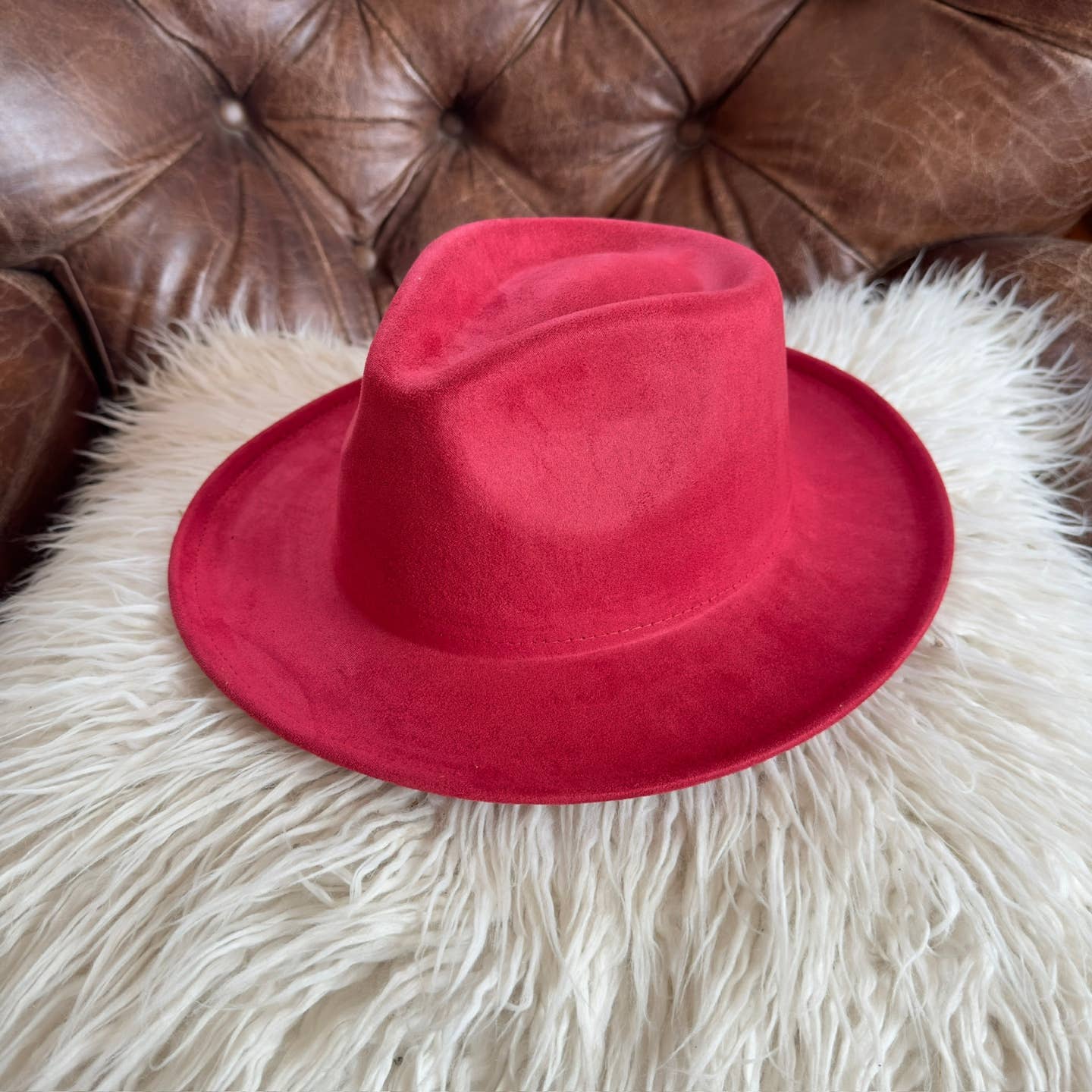 Queens INC - Wholesale Fedora - Women's - Stiff Short  Brim Rancher in  Suede Hat17