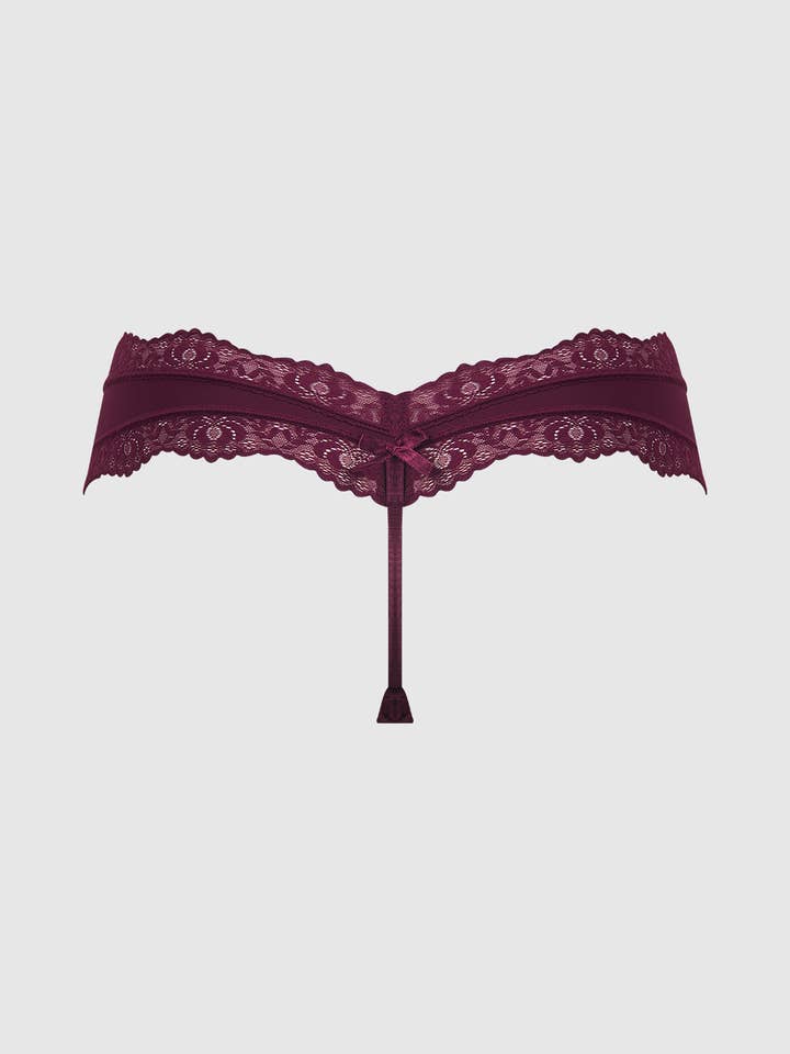 House of Desire - Wholesale Underwear - Women's - VERA MICRO & LACE TRIM G-STRING35