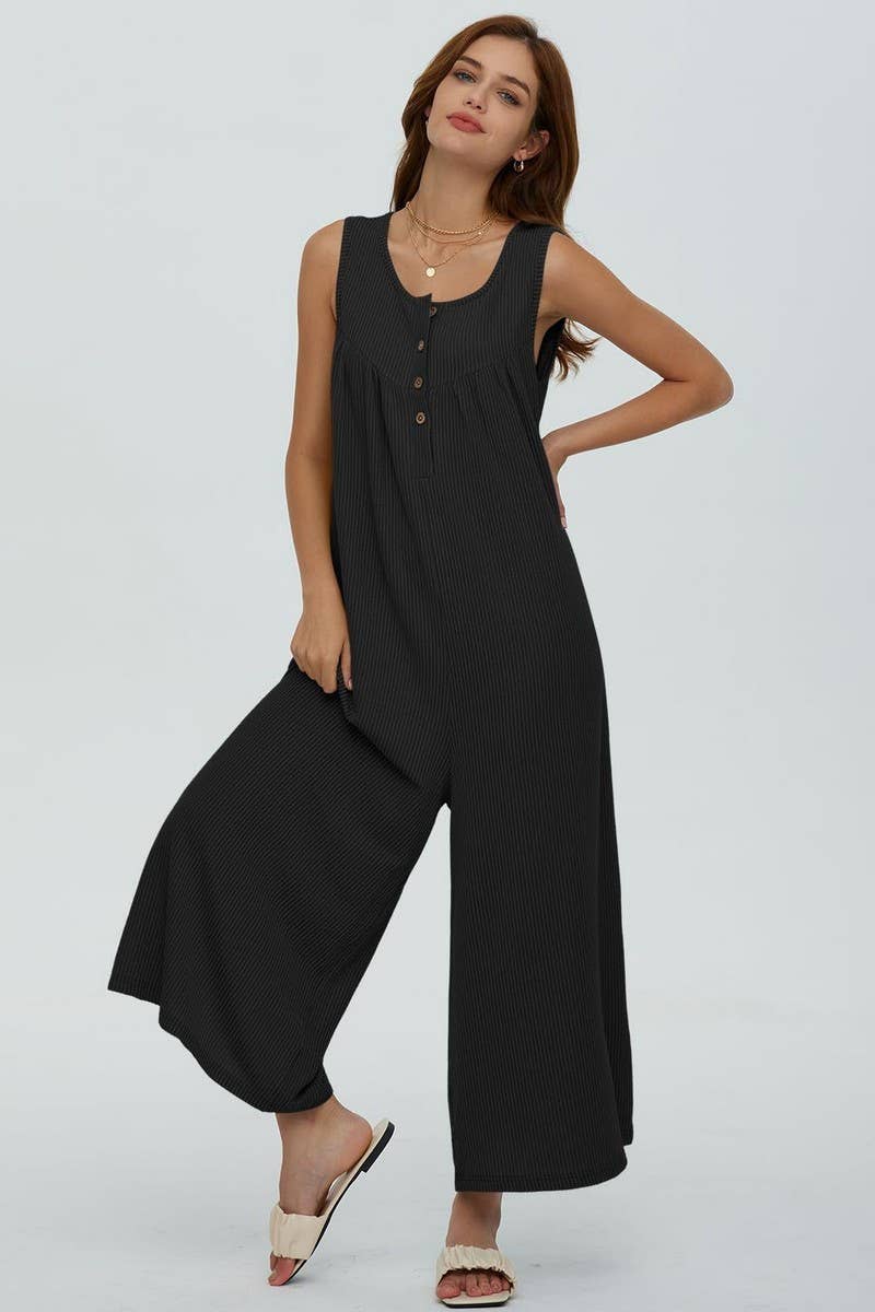 NINEXIS - Wholesale Jumpsuit - Women's - CWSJS0720_SOLID COLOR CASUAL LOOSE POCKET JUMPSUIT12