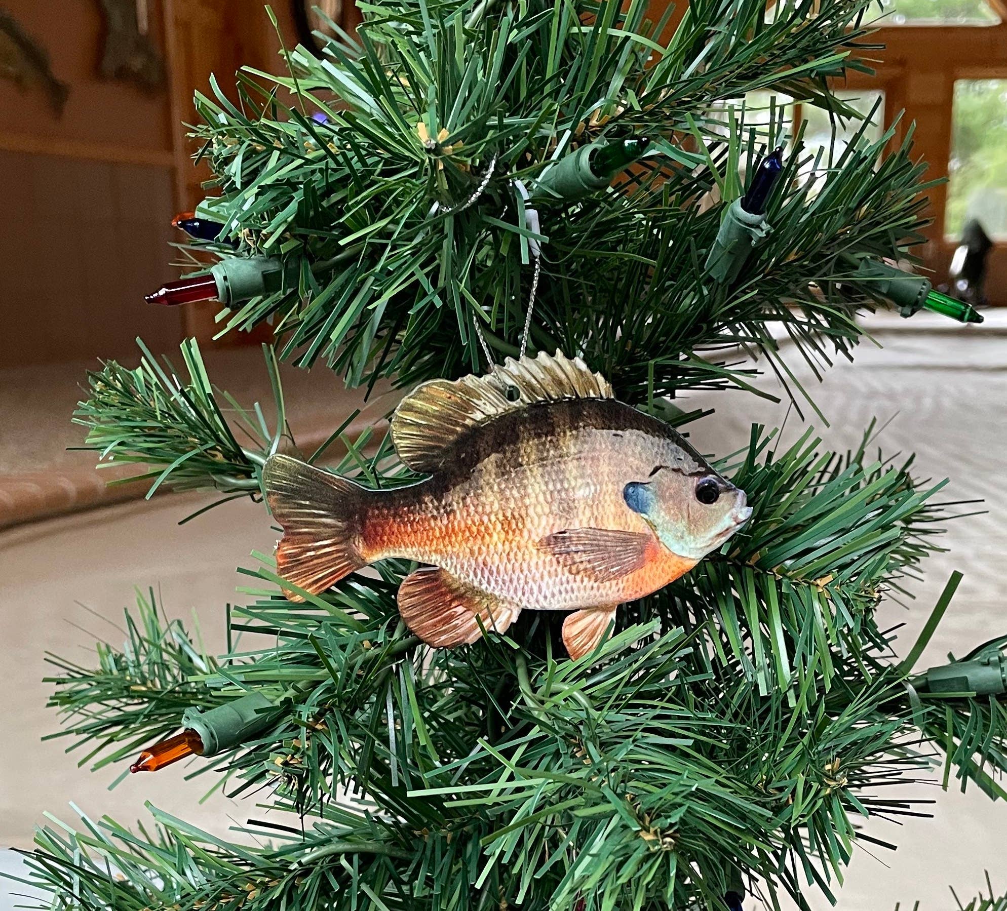 Reelistic Replicas - Wholesale Ornament - Bluegill Fish Ornament, Christmas Bluegill Fish Ornaments1