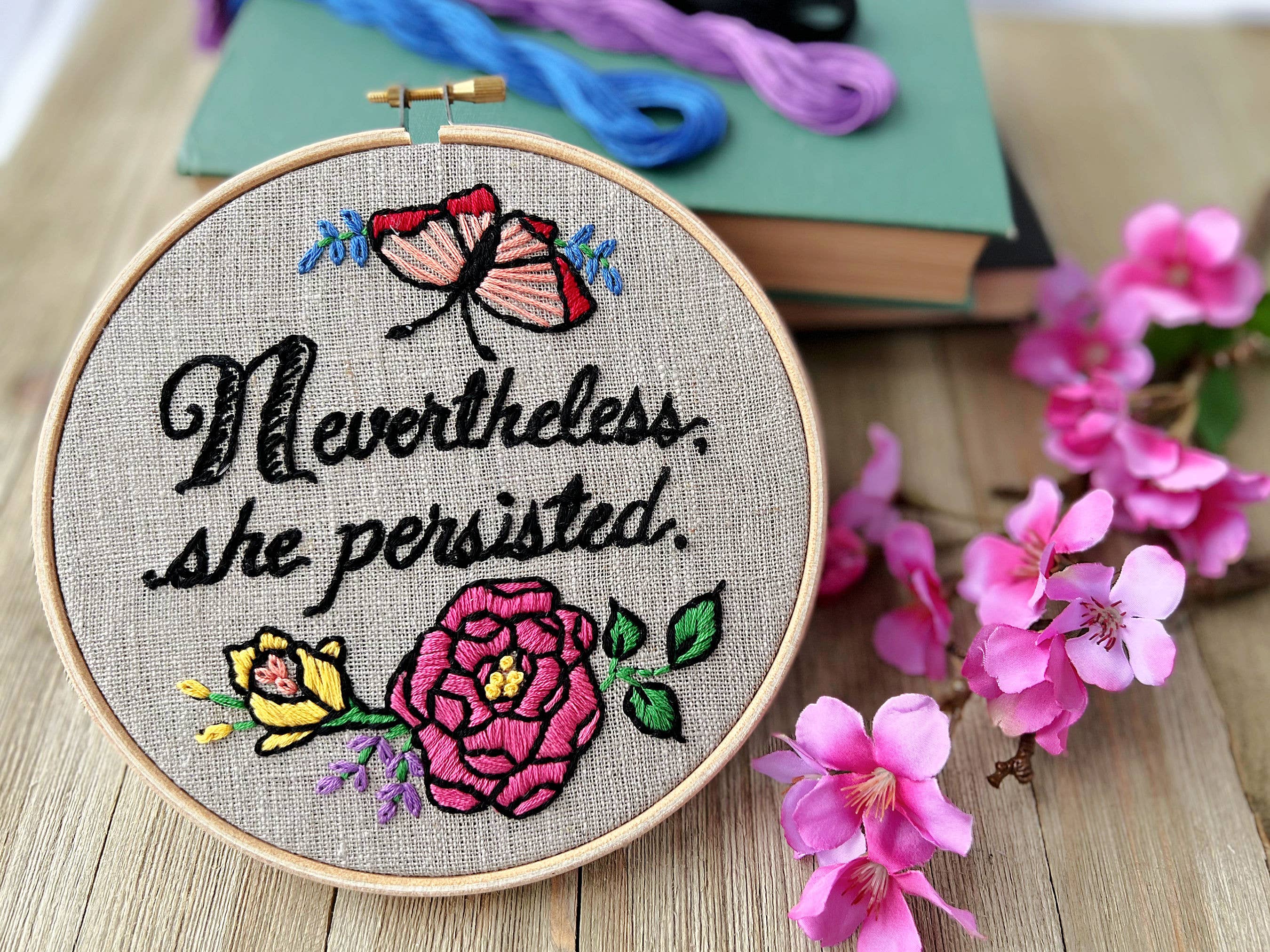 I Heart Stitch Art – wholesale Embroidery/cross-stitch supplies – Nevertheless, She Persisted: Embroidery Kit6
