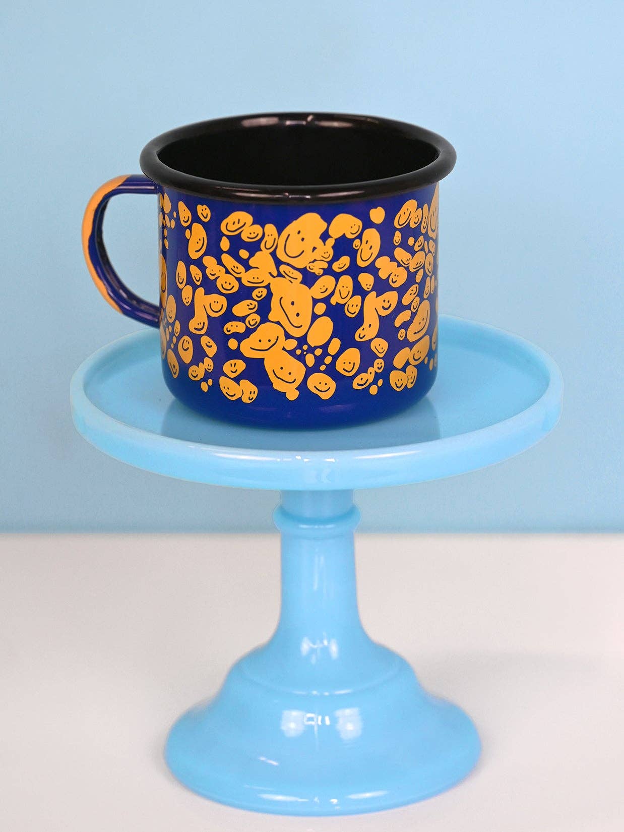 Natali Koromoto - Vente Tasse à café - Mug en émail « Speckled Smileys »4