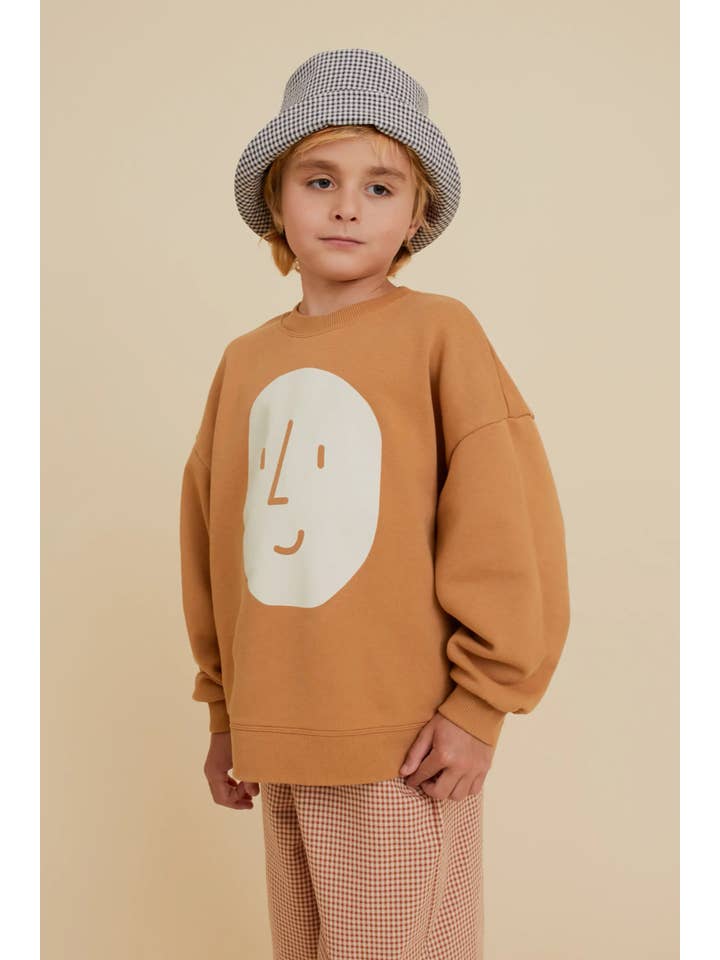 OXOX CLUB – Sweatshirt - Crianças por atacado – Moletom unissex com estampa de batata em algodão orgânico5