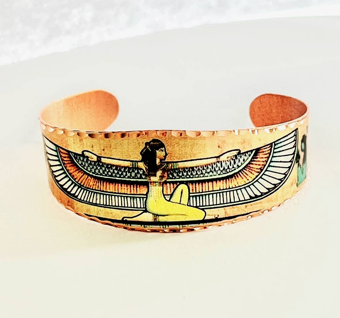 COPPER ARTS INC. - Wholesale Cuff Bracelet - BEG 01 Ancient Egyptian Isis Goddess Bracelet