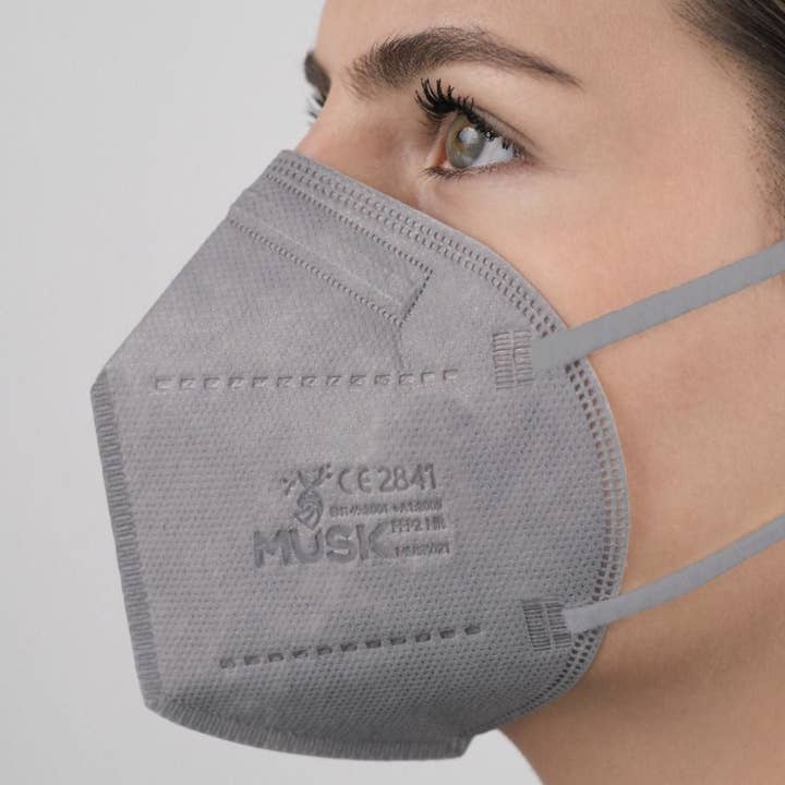 GRÅ FFP2 MASK för wholesale av Life4lab