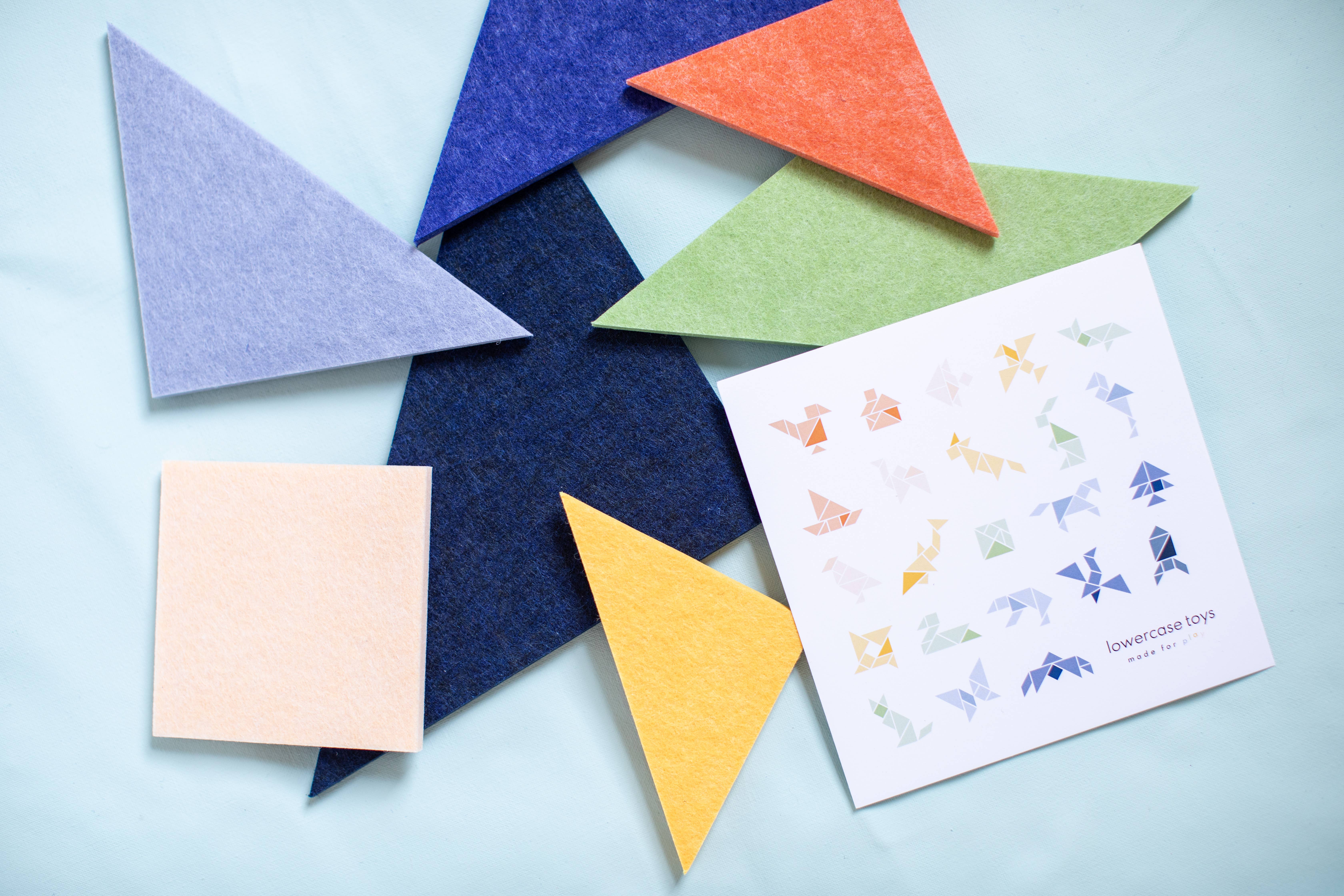 Lowercase Toys - Vente Cubes de jeu – enfant et bébé - Ensemble de blocs Tangram2