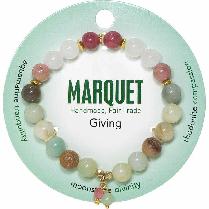 Giving Energy Crystal and Stone Bracelet - Moonstone for wholesale by Marquet