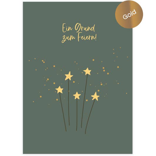 Sterne Grund Feiern | cartão dobrável | Natal por atacado de Hey!Cards GmbH & Co. KG