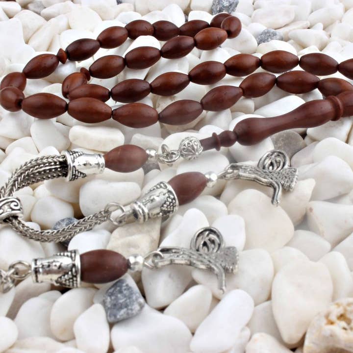 Tesbihevim | Kuka Wood Tasbih with Metal Tassel for wholesale by Aladdin