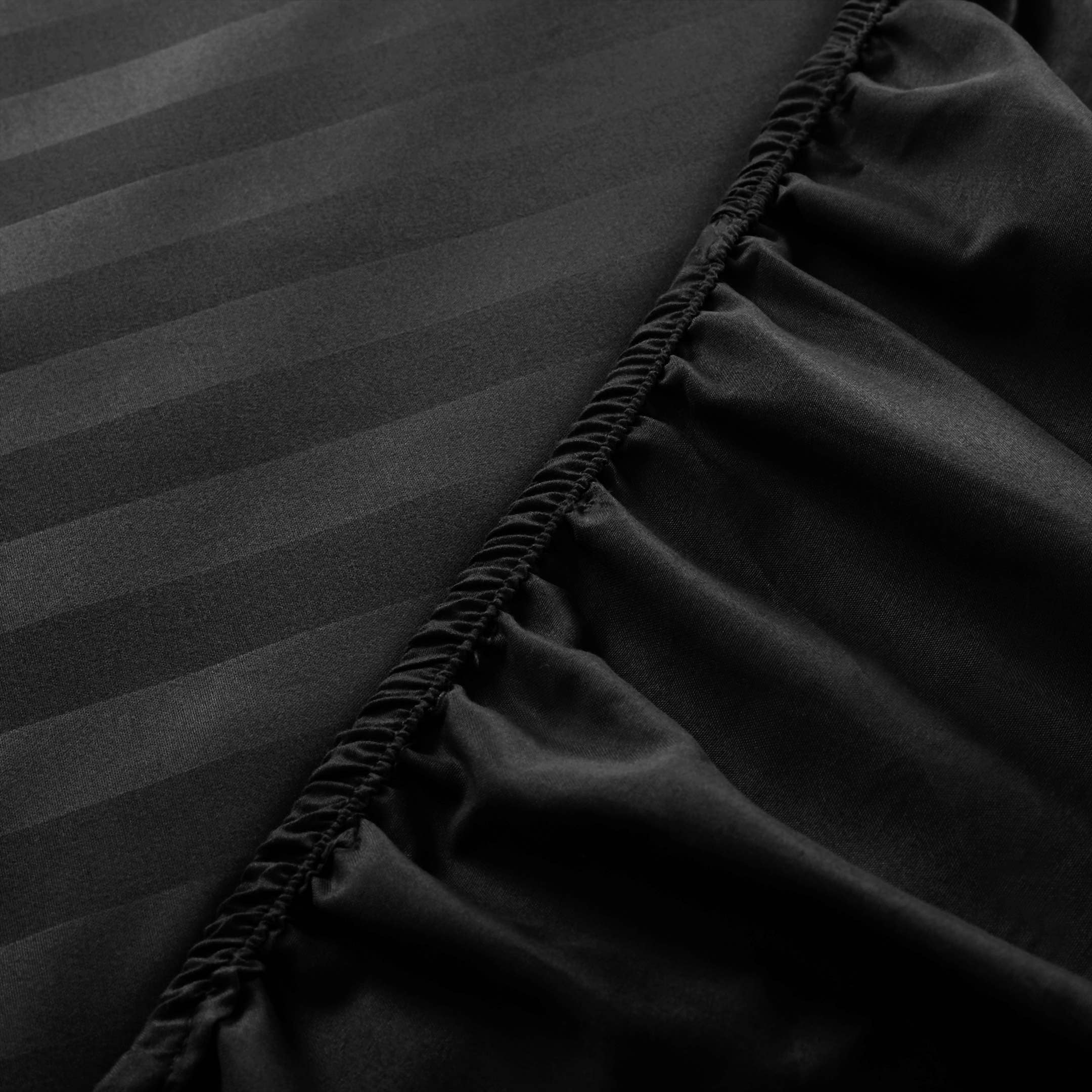 Cotton Passion - Wholesale Fitted Sheet - Satin Stripe Deep Pocket Fitted Sheets Deep Up to 25cm45