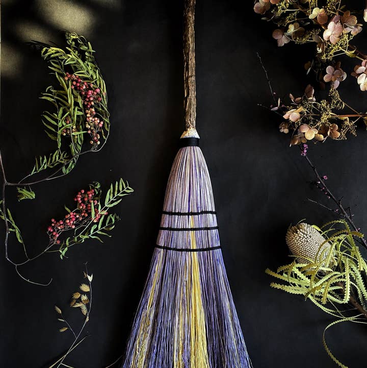 Keven Craft Rituals LLC - Wholesale Broom - "Light as a Feather" Two-tone Sweeper Brooms - Kitchen Broom0