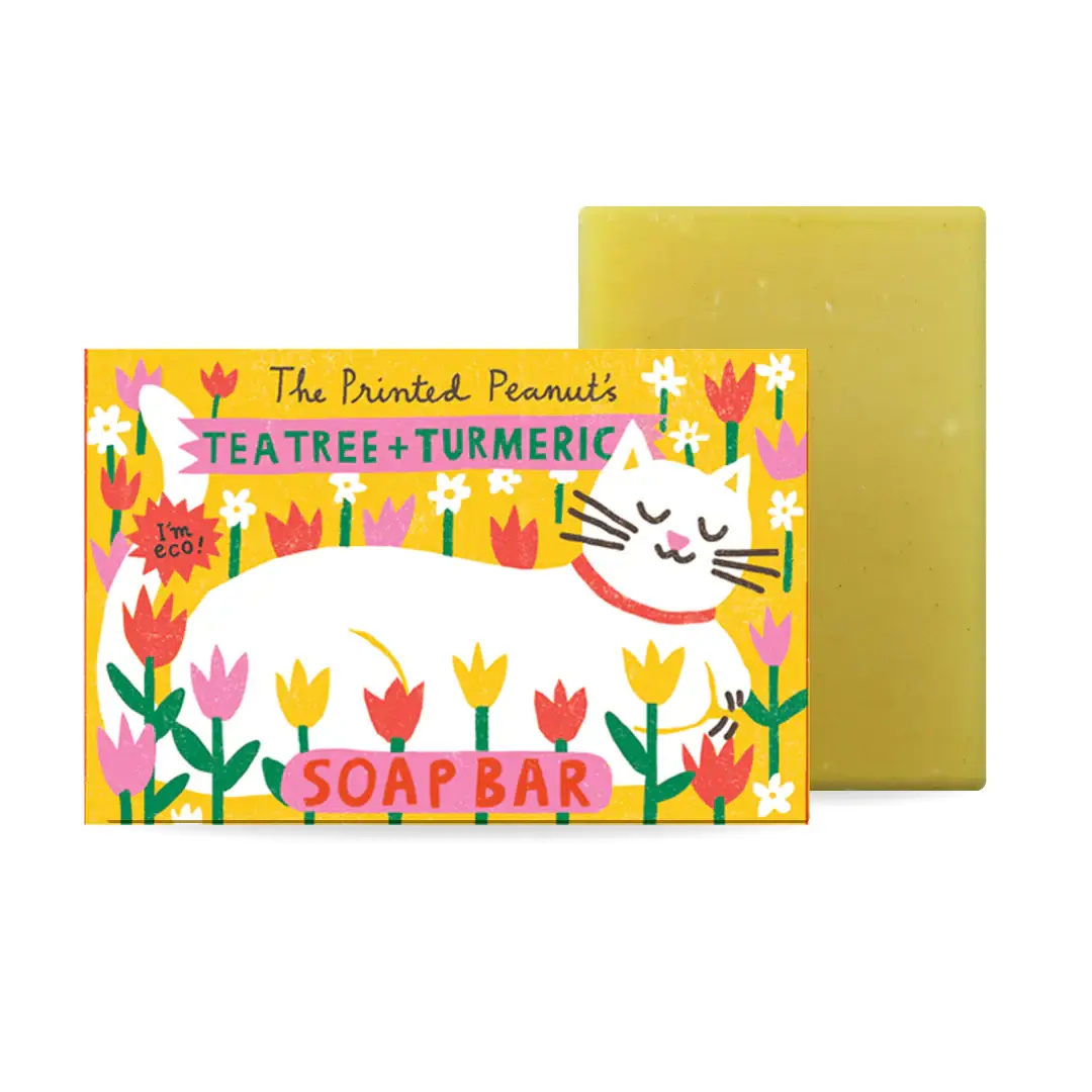 The Printed Peanut Homeware & Stationery - Wholesale Bar Soap - Tea Tree & Turmeric Natural Handmade Soap Bar1