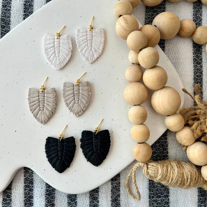 SeizeTheClayJewelry - Wholesale Dangle Earrings - Macrame Clay Earrings, Macrame Earrings, Boho Clay Earrings