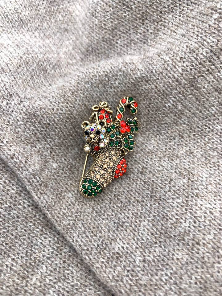 Spilla di Natale BL07 per la vendita all'ingrosso da parte di BYREN | ÉLINE L'ATELIER