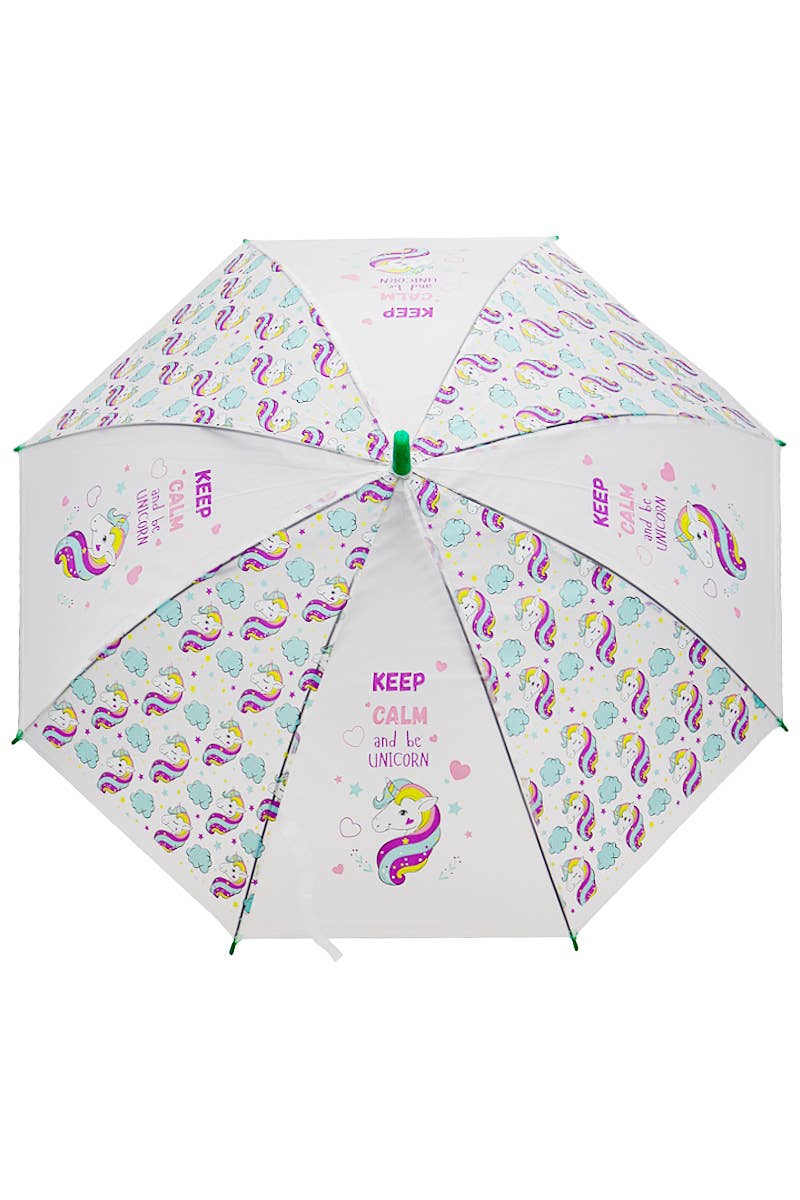 Cap Zone - Wholesale Umbrella - Kids - Kids Unicorn Translucent EVA Auto Umbrella7