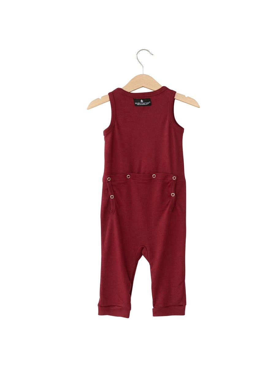 Modern Burlap - Wholesale Jumpsuit - Baby - Organic Tank Jumpsuit with Explorer Back | Solids & Prints8