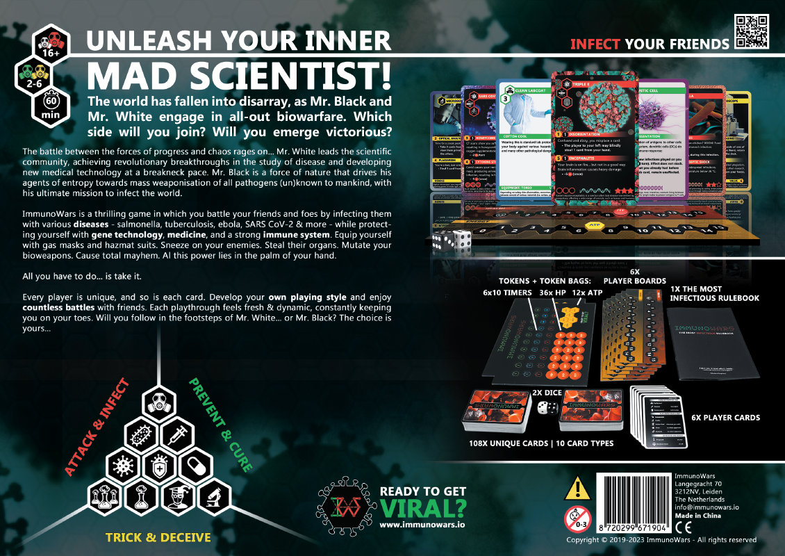 QMDirect - Wholesale Board Game - ImmunoWars The Most Infectious Board Game1