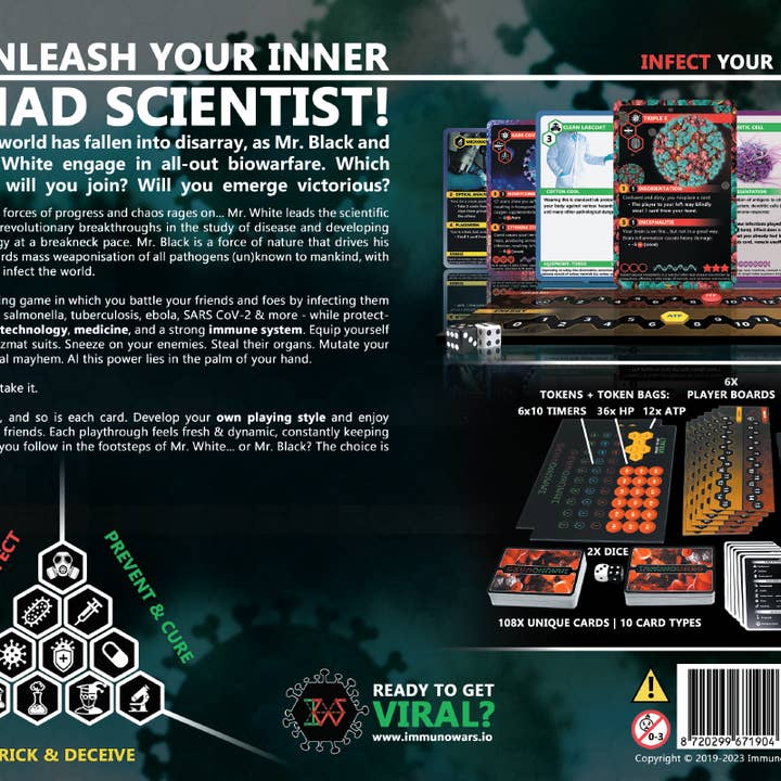 QMDirect - Wholesale Board Game - ImmunoWars The Most Infectious Board Game1