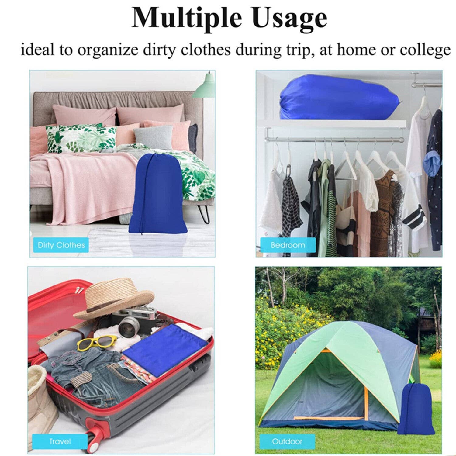 Tsyware - Wholesale Laundry Bag - Extra Large 29" X 40" Nylon Washable Laundry Bag Hamper 9