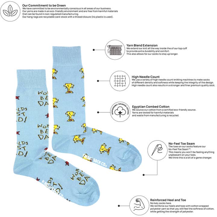 Friday Sock Co. – Engroshandel Strømper - Herre – Verdens bedste far sokker til mænd
