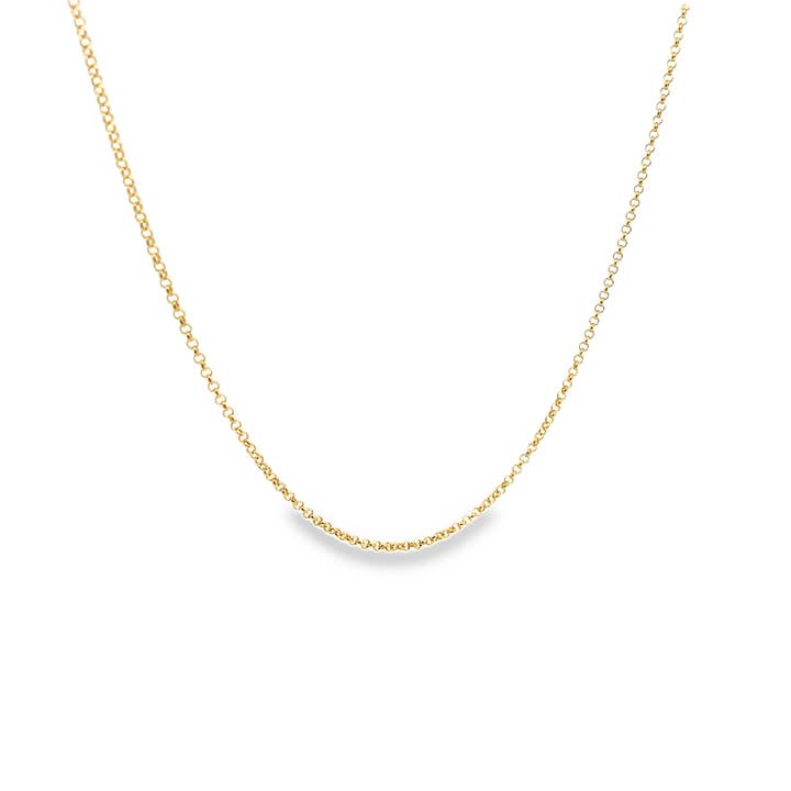Tynd 1mm Rolo kæde halskæde (H247) for engroshandel hos MIA Jewelry