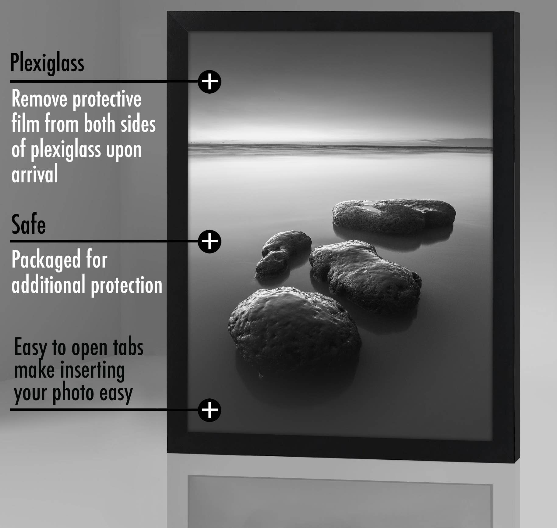 Americanflat - Wholesale Picture Frame - Americanflat Poster Frame with Wide Molding139