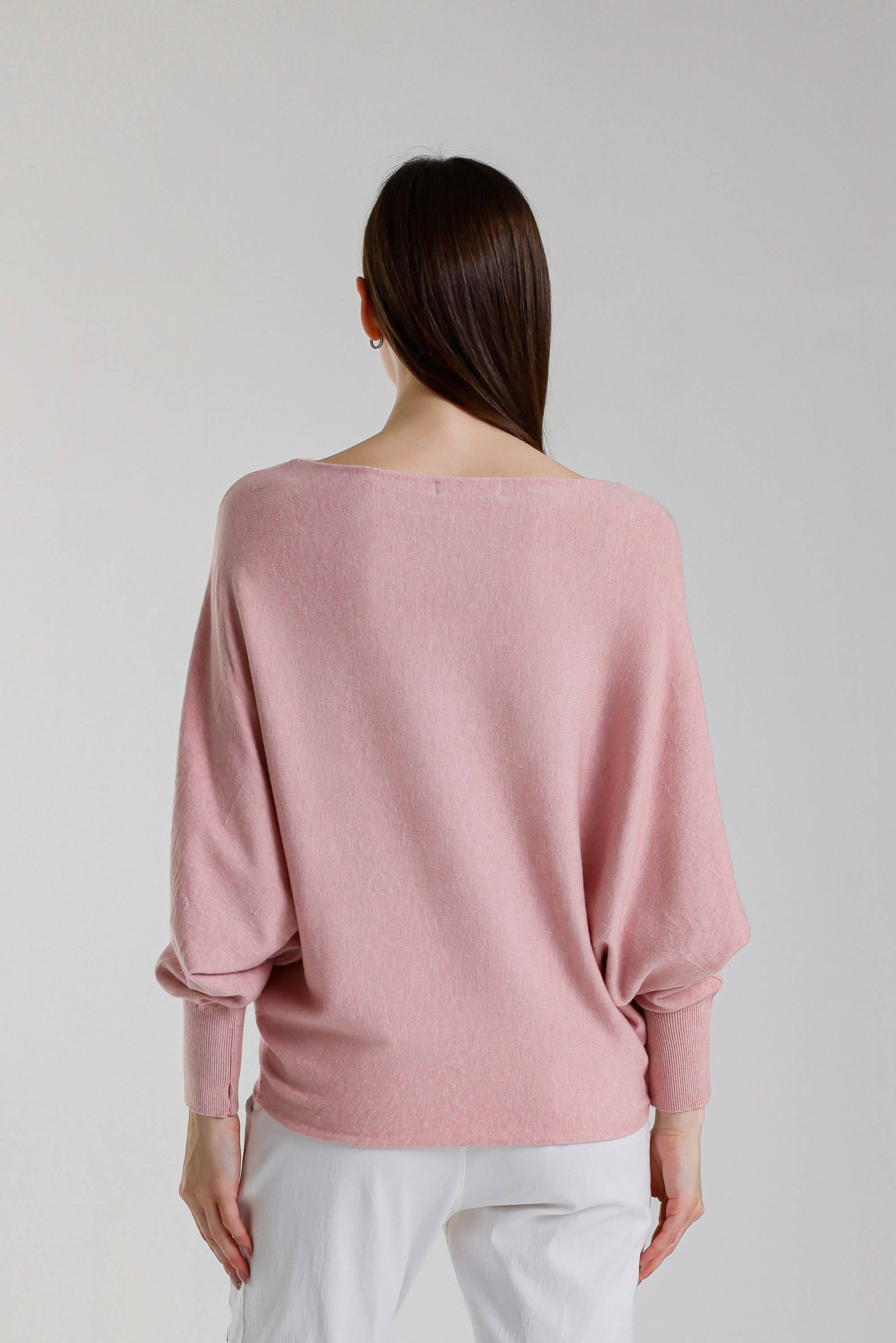 TINA Stephens Italy/Tees By Tina – Engroshandel Pullover - Dame – Mylah seriøst blød batwing sweater (BLS413)23