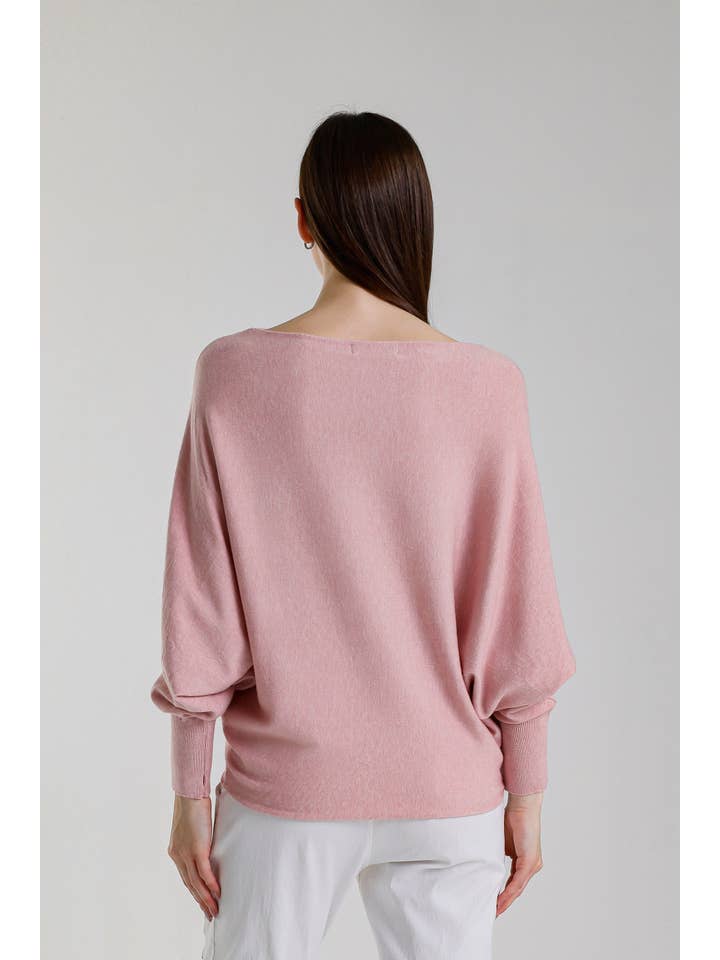 TINA Stephens Italy/Tees By Tina – Großhandel Strickpullover – Damen – Mylah Seriously Weicher Fledermaus-Pullover (BLS413)23