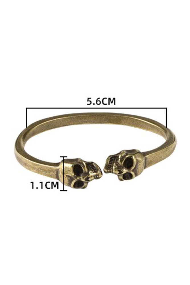 Yellow Skeleton Bronze Metal Bracelet ZK1339 for wholesale on Faire2
