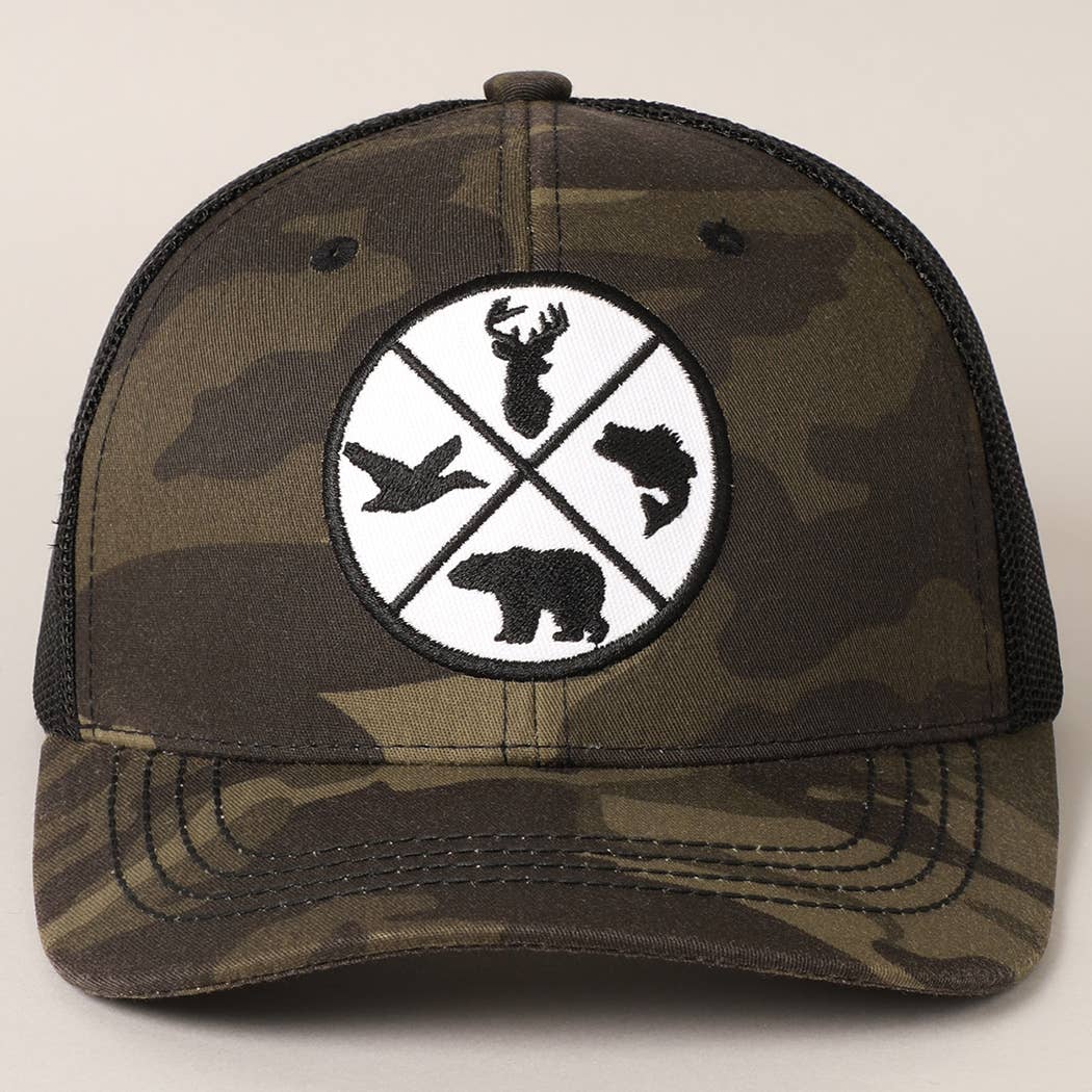 Fashion City - Wholesale Trucker pet - Heren - ANIMALS baseballpet met geborduurde patch voor heren met mesh-achterkant10