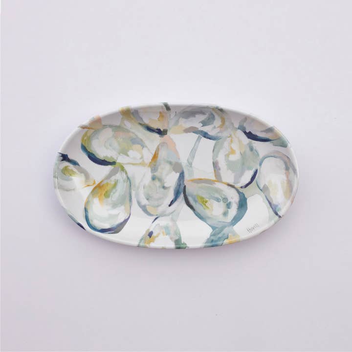 Kim Hovell Art - Wholesale Jewelry Dish - Melamine Trinket Tray - Victoria Oysters