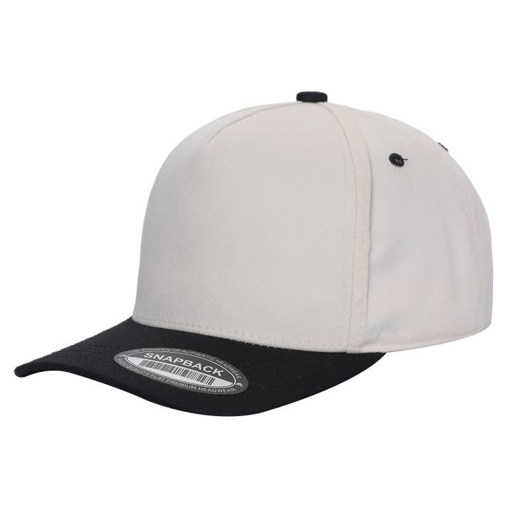 Burzip collection - Wholesale Baseball Cap - Unisex - TC2>2 Tone Blank 5Panel Mid Provile Baseball Cap