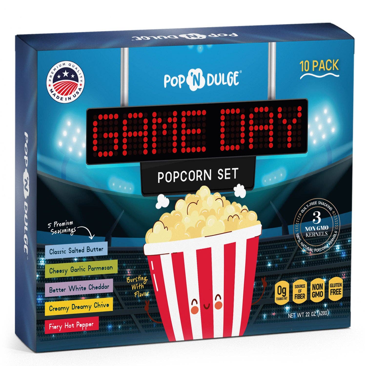 Pop 'N Dulge - Wholesale Popcorn - Game Day Gourmet Popcorn Gift Set1