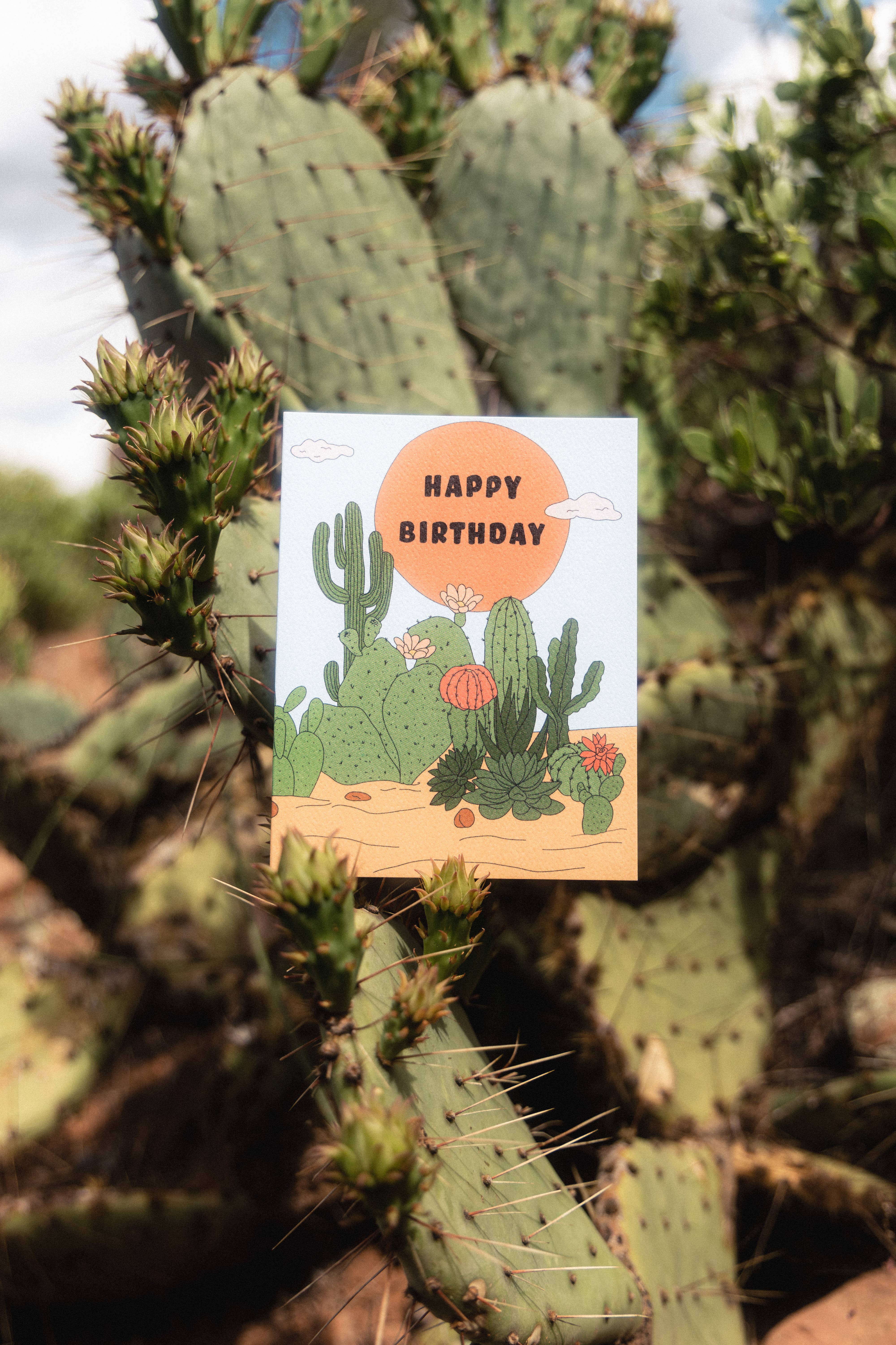 Illustrating Amy - Wholesale Birthday Card - Birthday Cactus Card4
