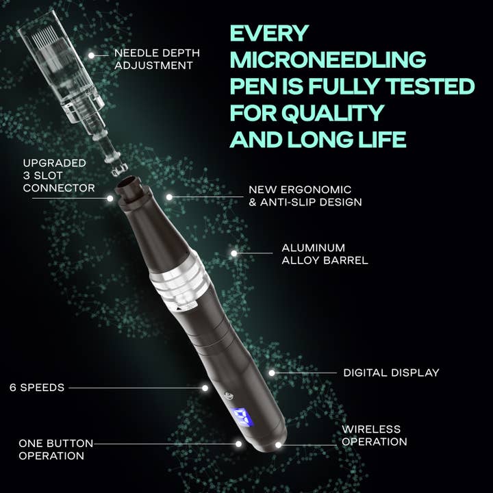 Wonder Family - Wholesale Electronic Skincare Device - Premium Microneedling Pen for Face and Body with 16 Cartridg2