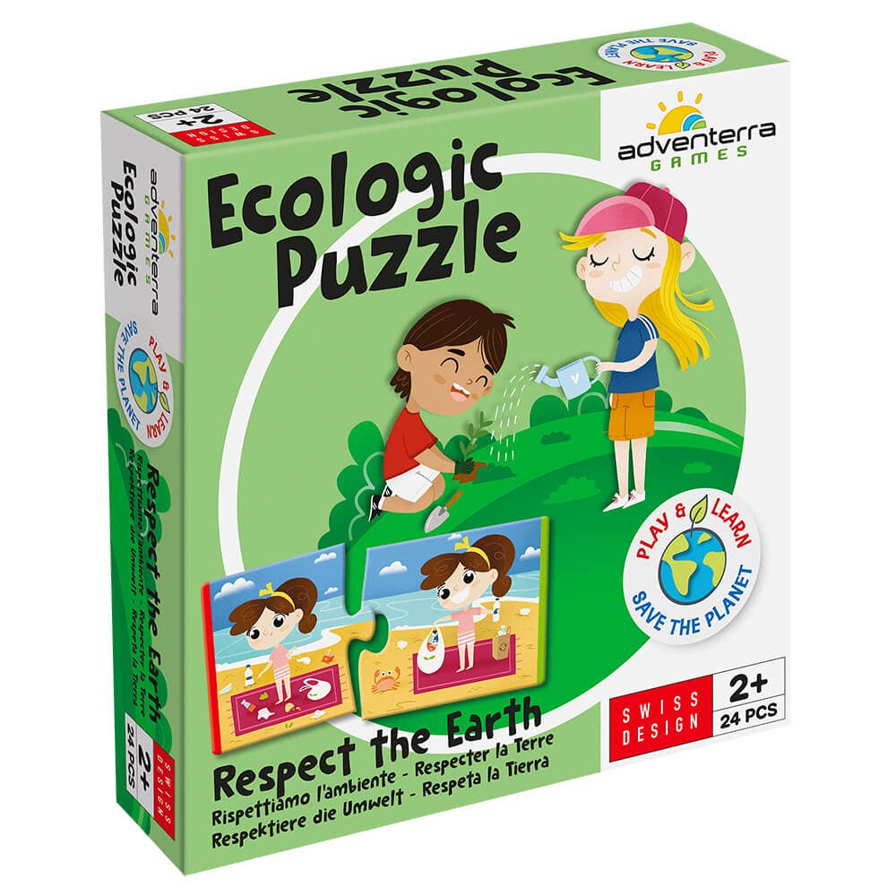 GEOMAGWORLD USA - Vente Puzzle – enfant - Respecte la Terre : Jeu de correspondance Eco Jumbo Puzzle Âges 2+ ans0