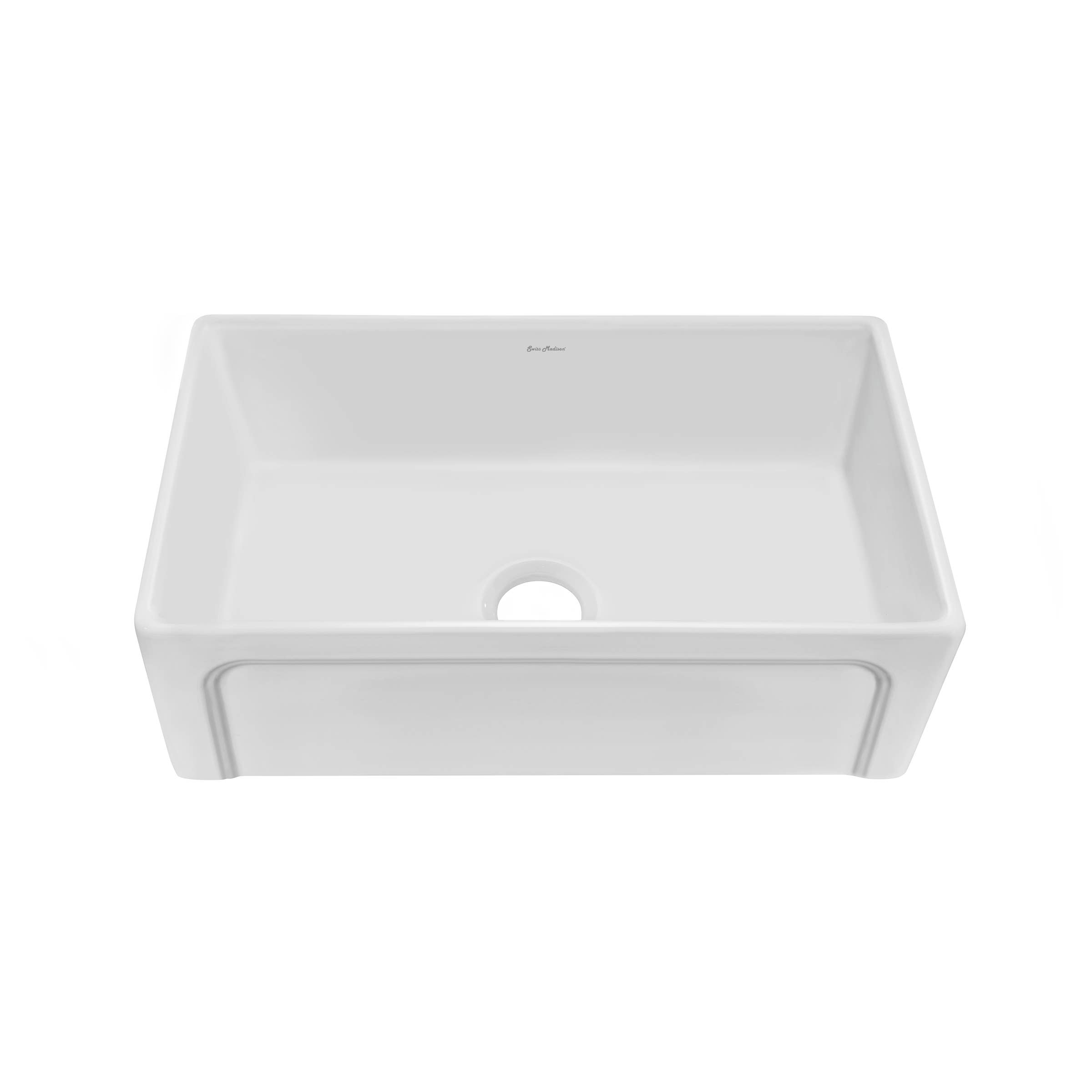 Swiss Madison - Wholesale Kitchen Appliance - Lyon Fireclay Single Basin Farmhouse Kitchen Sink1