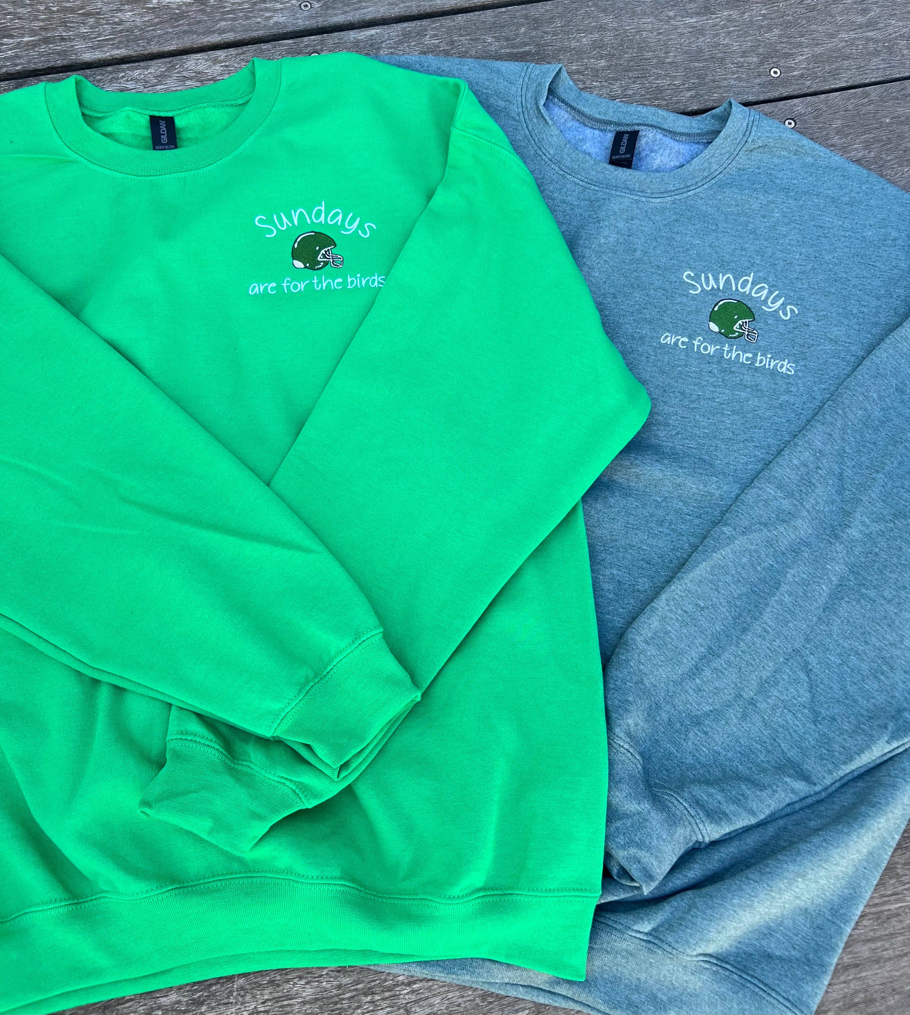 Amanda Rose Thread Co - Wholesale Sweatshirt - Women's - Sundays Are for the Birds Embroidered Sweatshirt | Philadelphia Football Crewneck (Copy)6