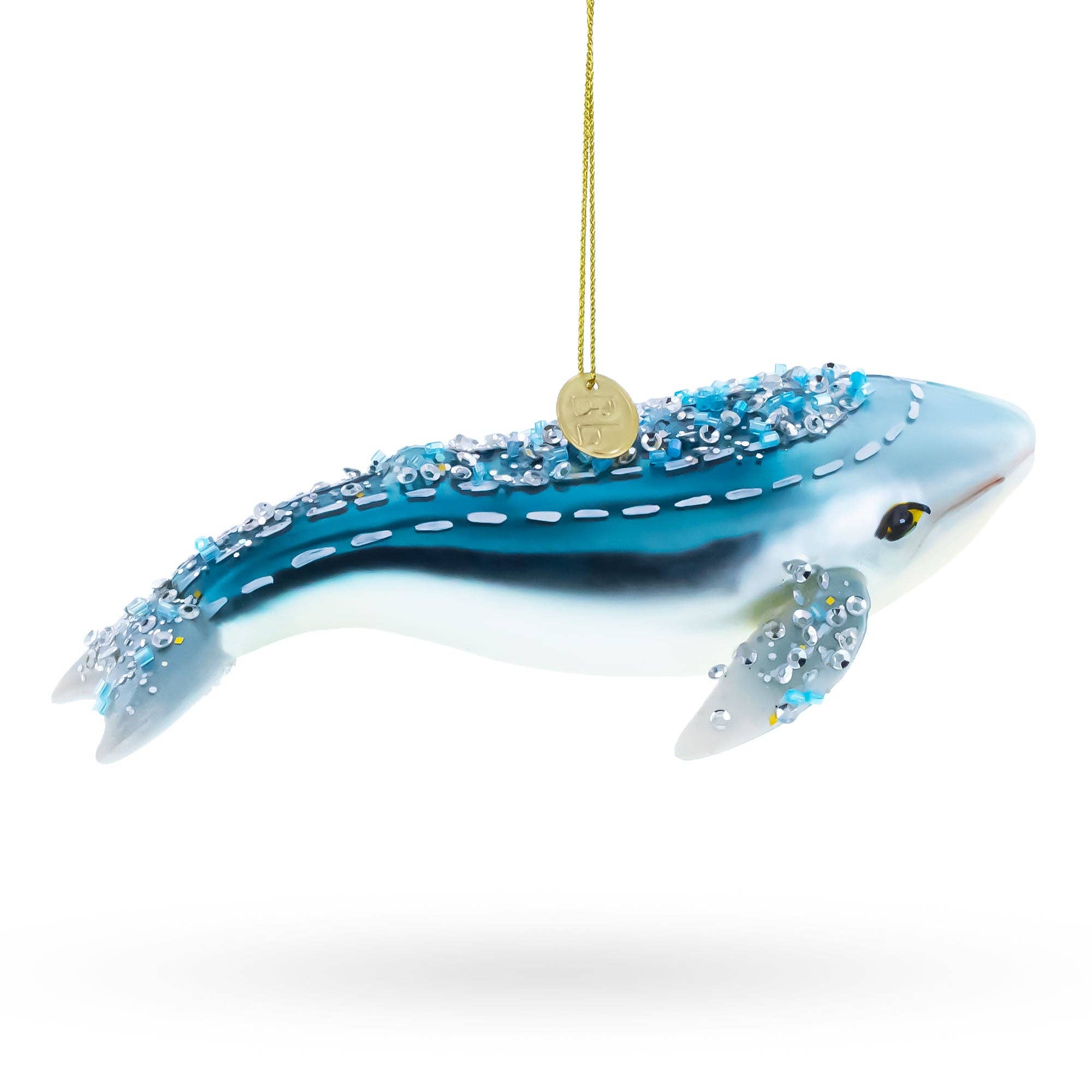 BestPysanky - Wholesale Ornament - Blue Whale Glass Ornament1