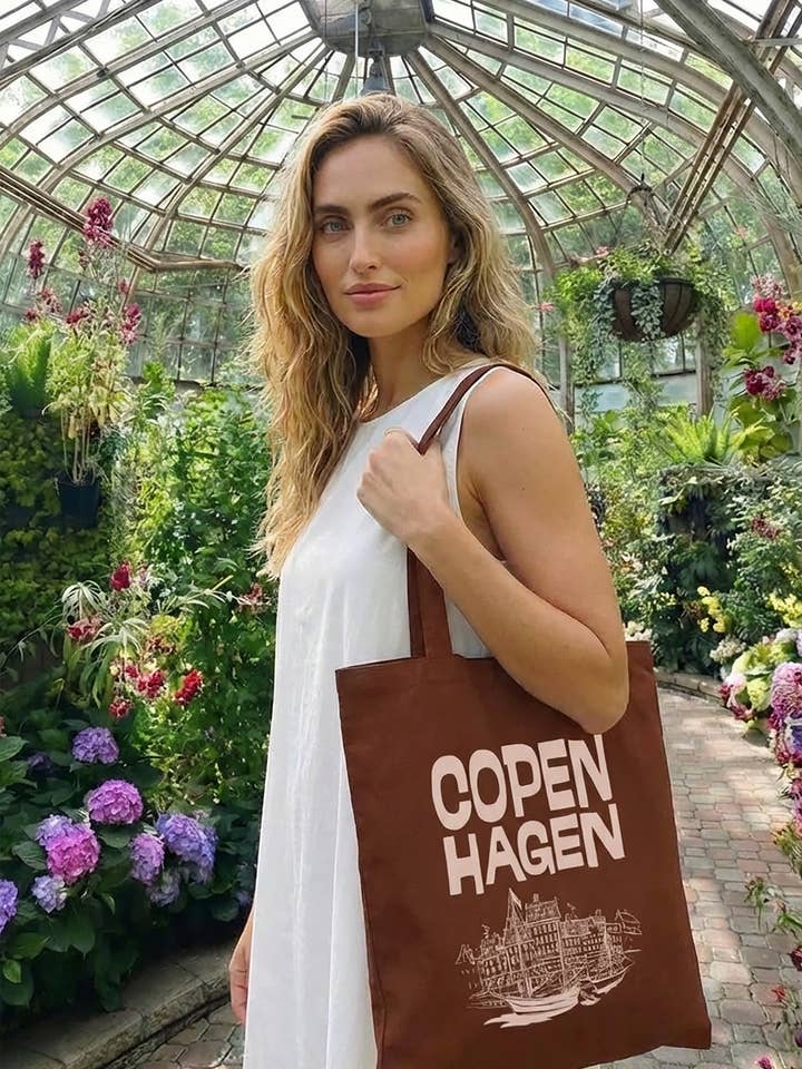 Kopenhagen, Denemarken — grafisch bedrukte katoenen tas voor wholesale door Missi Clothing