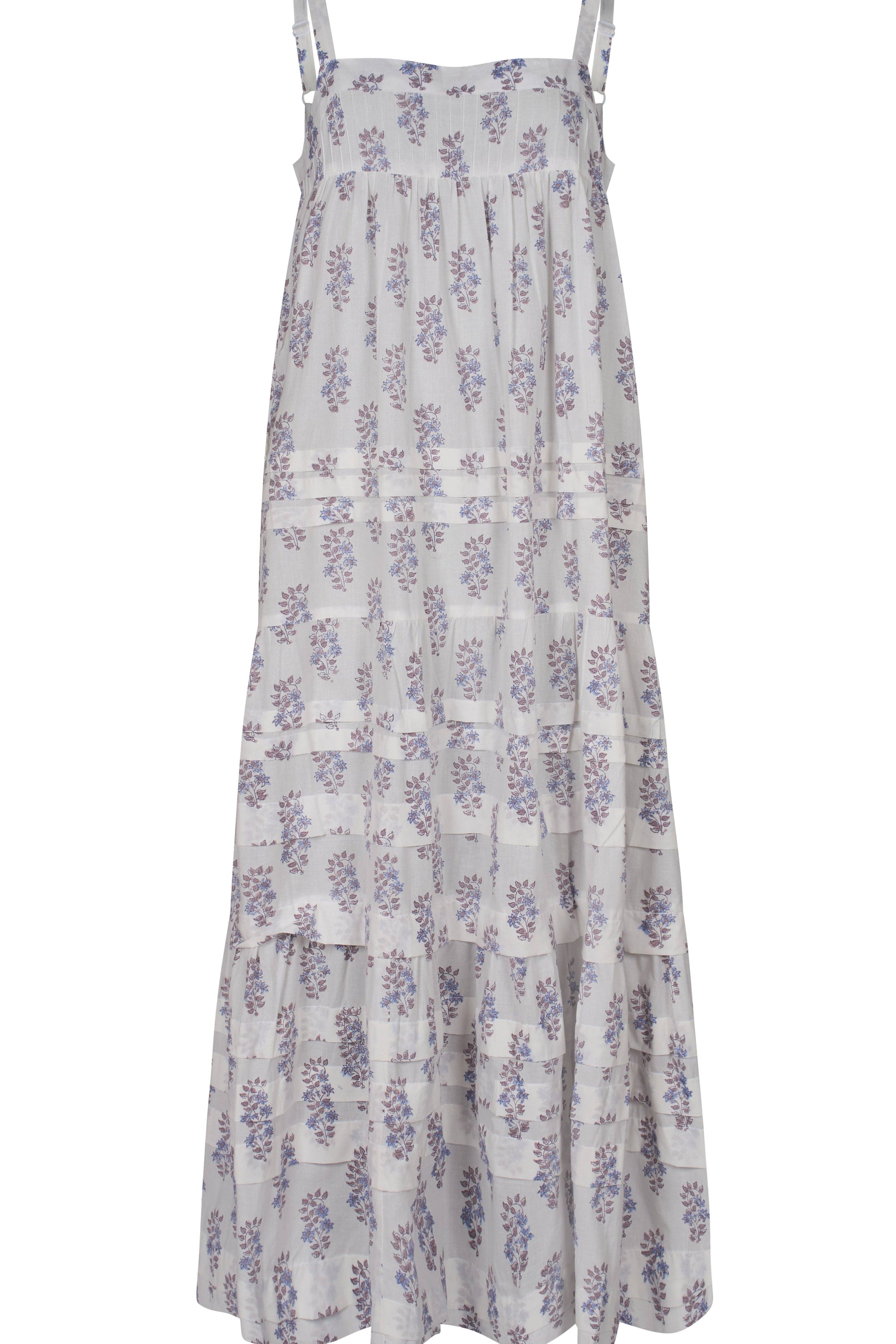 La Mandarine - Wholesale Jurk - Dames - Sandrine katoenen maxi zomerjurk. Zwierige zomer maxi-jurk met zakken.4