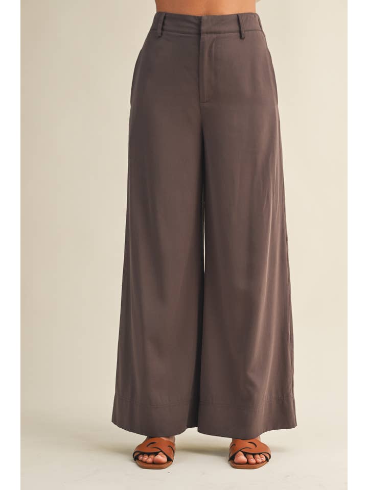 Mustard Seed - Venta al por mayor Pantalones - Mujer - PANTALONES ELÁSTICOS DE CINTURA ALTA Y PERNERA ANCHA7