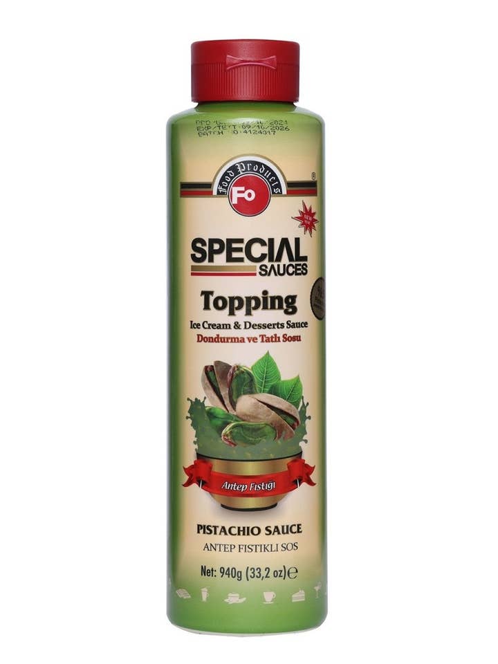 Antep Pistachio Topping Sauce 5% Turkish Premium Spread for wholesale by Aladdin