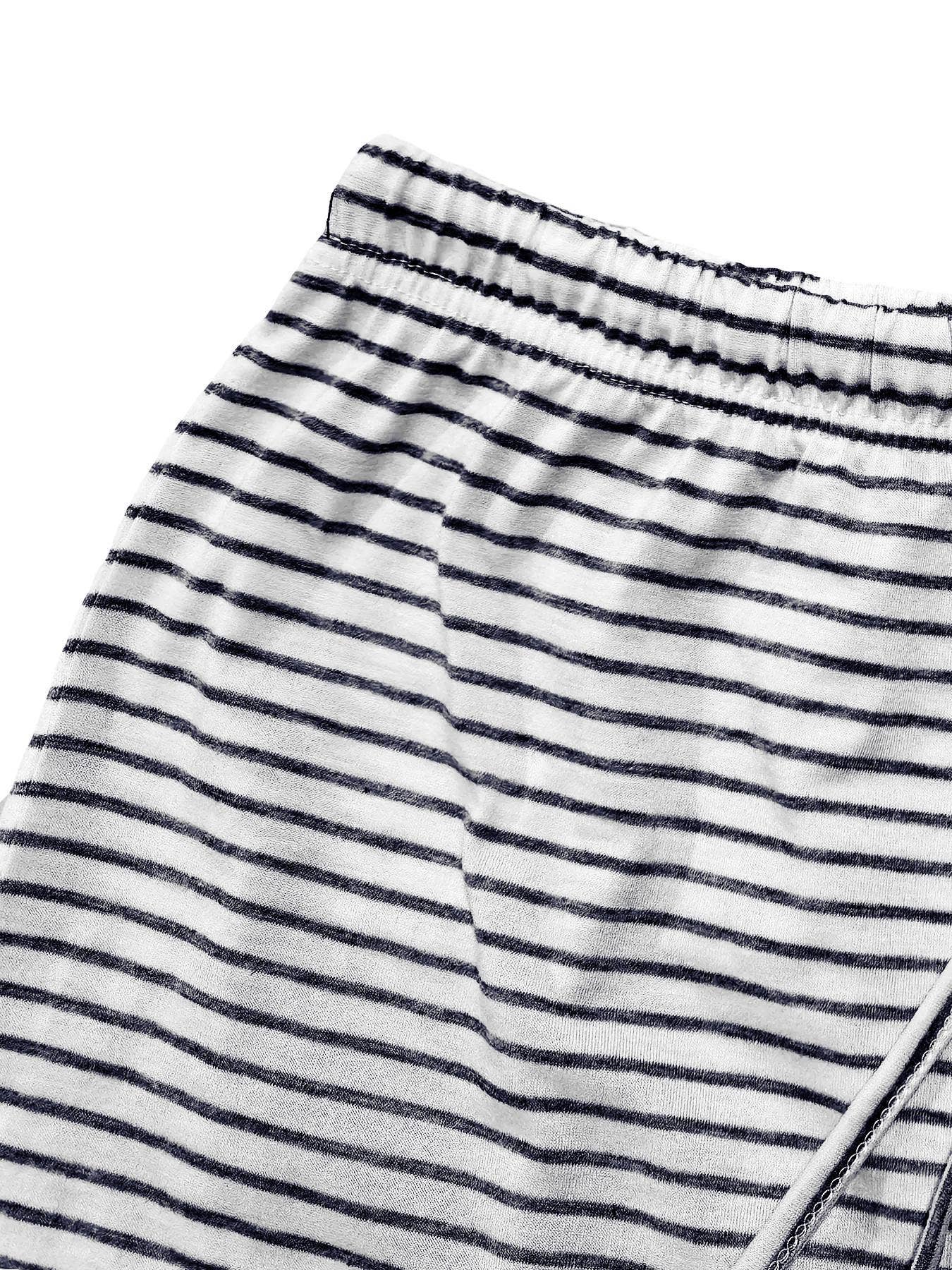 HIDDENBRAND - Wholesale Pants - Women's - Casual drawstring striped print wide-leg lounge pants8