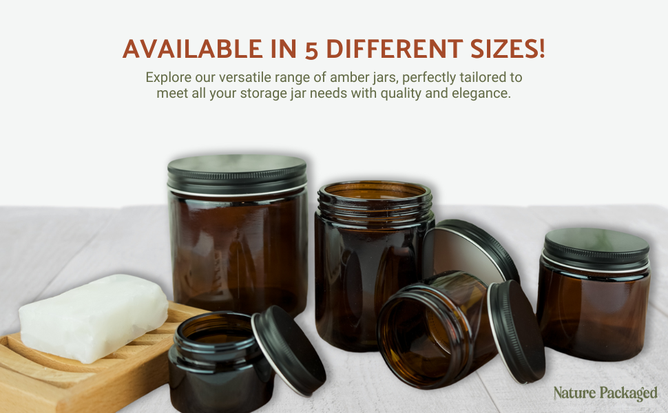 Nature Packaged – wholesale Jar – Glass Amber 1 Oz Jar12