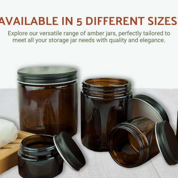Nature Packaged - Wholesale Jar - Glass Amber 1 Oz Jar12
