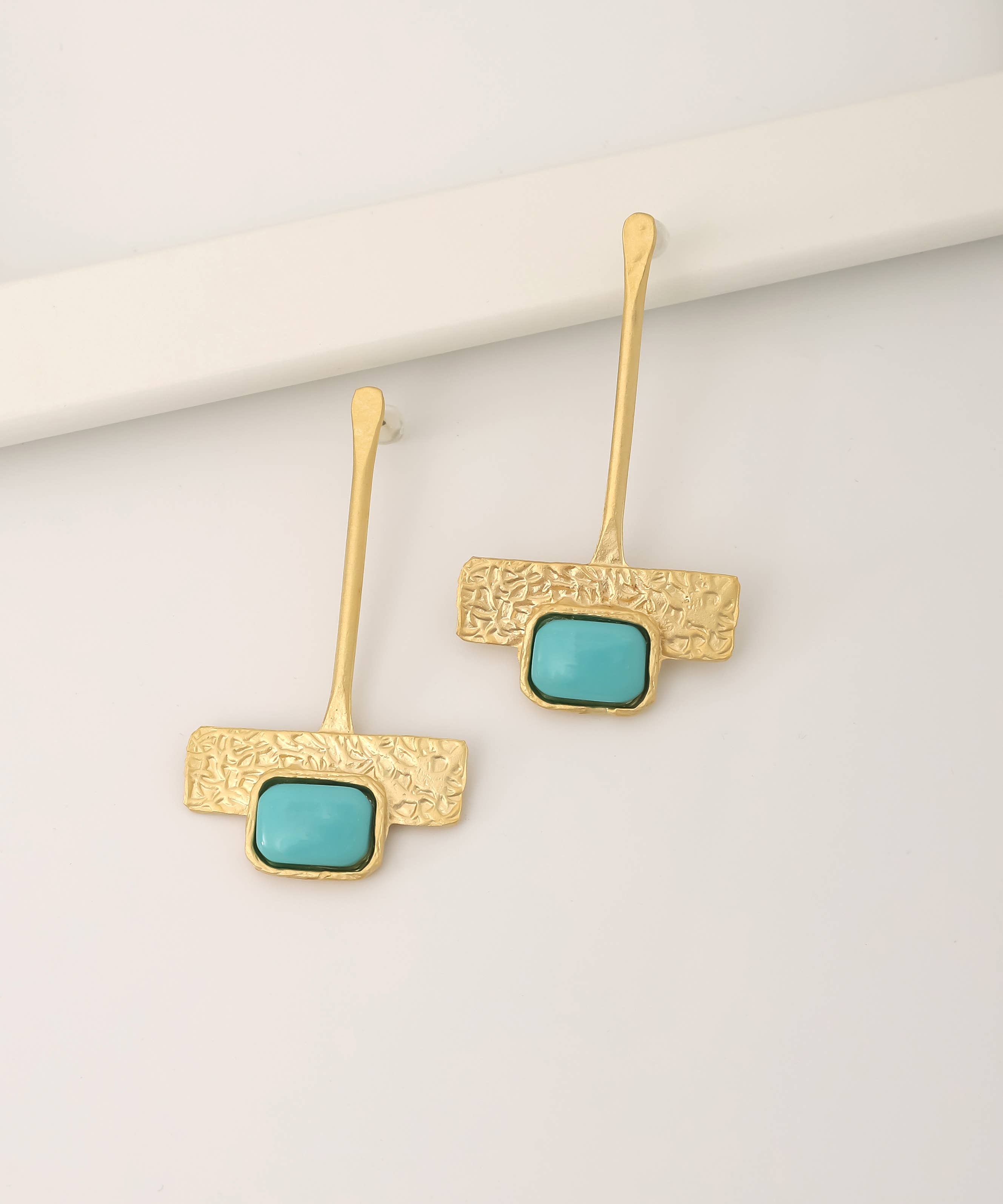 BUBU BY TEKIN SHOP - Wholesale Dangle Earrings - Gold Plated Stone Long Earrings0