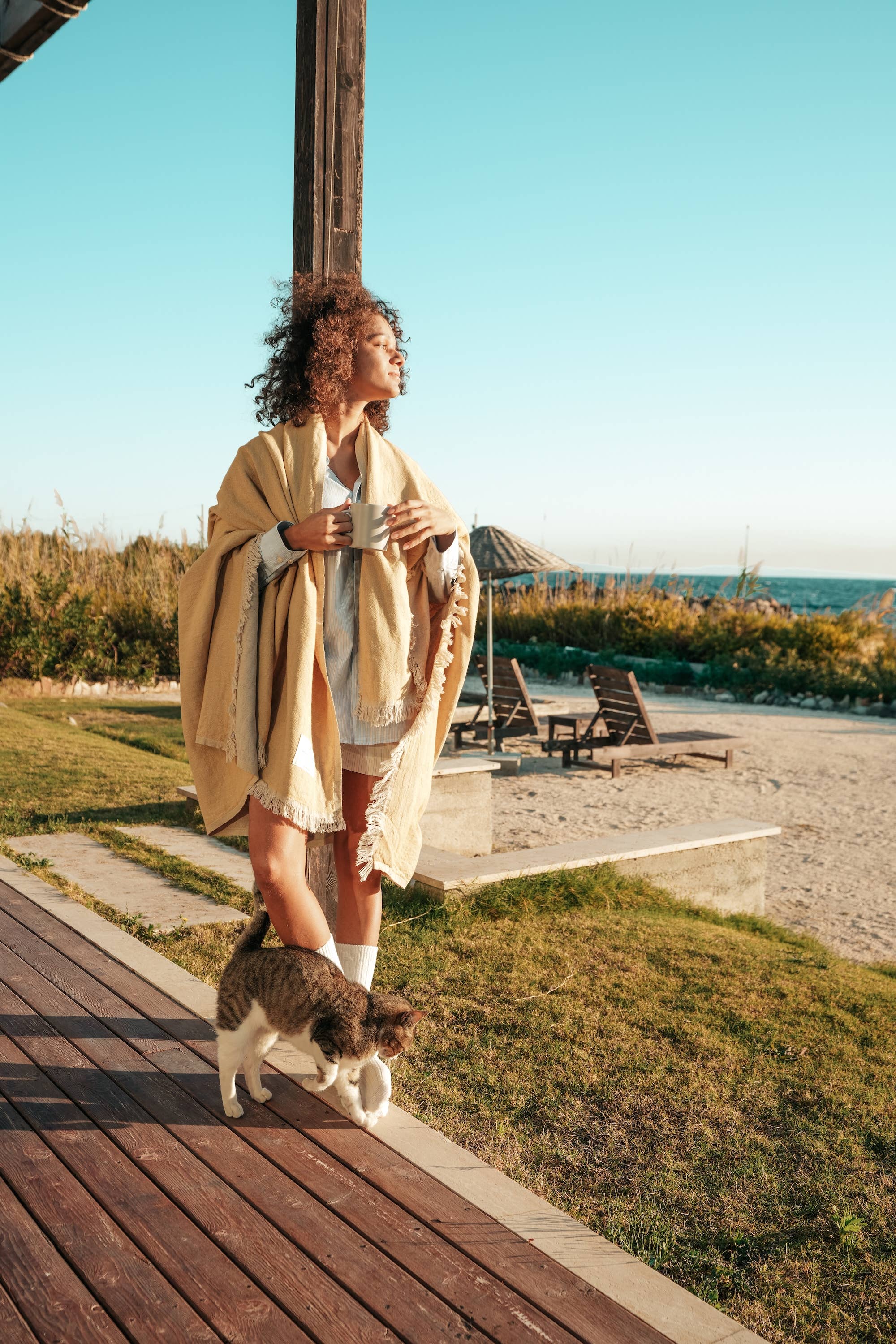 Primitive - Wholesale Decoratiedeken - Barbaresco omkeerbare plaiddeken van linnen W0112